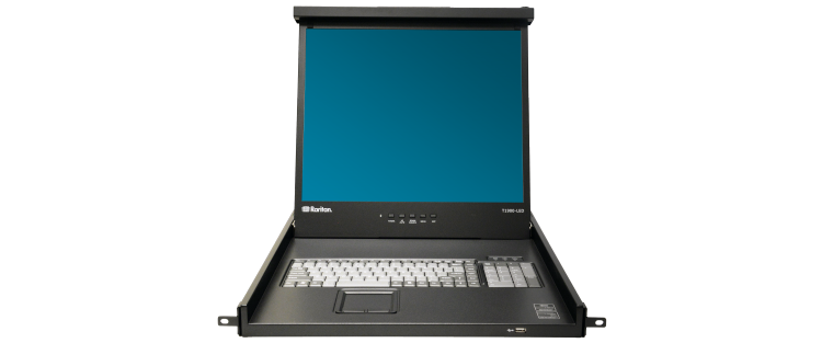 T1700-LED Rackkonsole von Raritan - www.procom-data.de