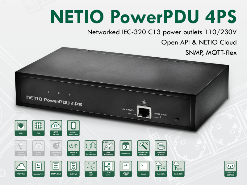 NETIO PowerPDU 4PS | PowerPDU 4PS EU